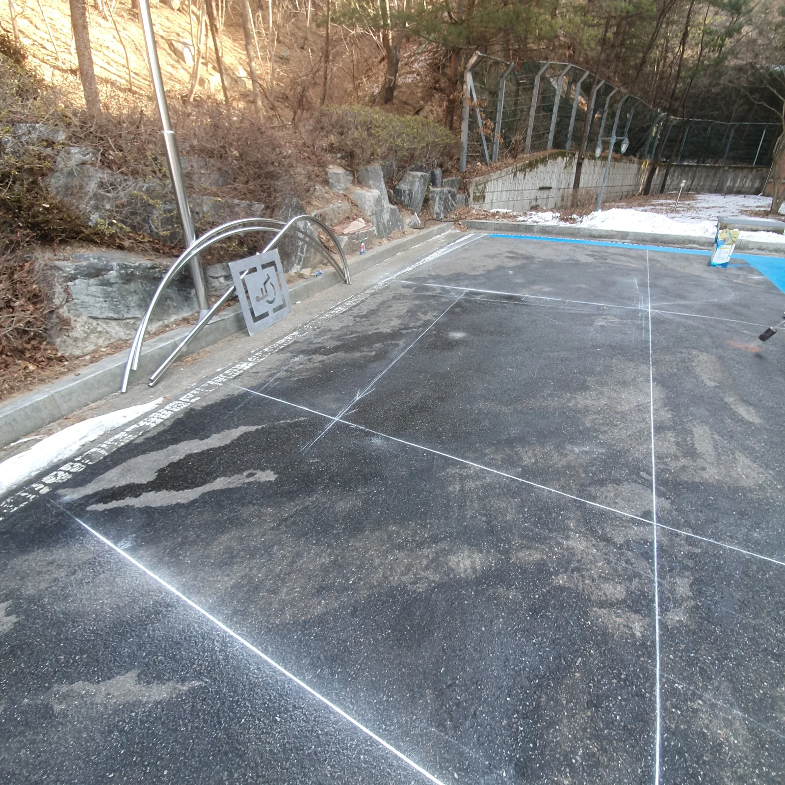 주차선 신규 도색 서비스